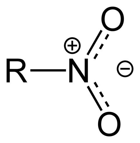 芳香族ニトロ化合物：ベンゼン環 + ニトロ基（NO2)